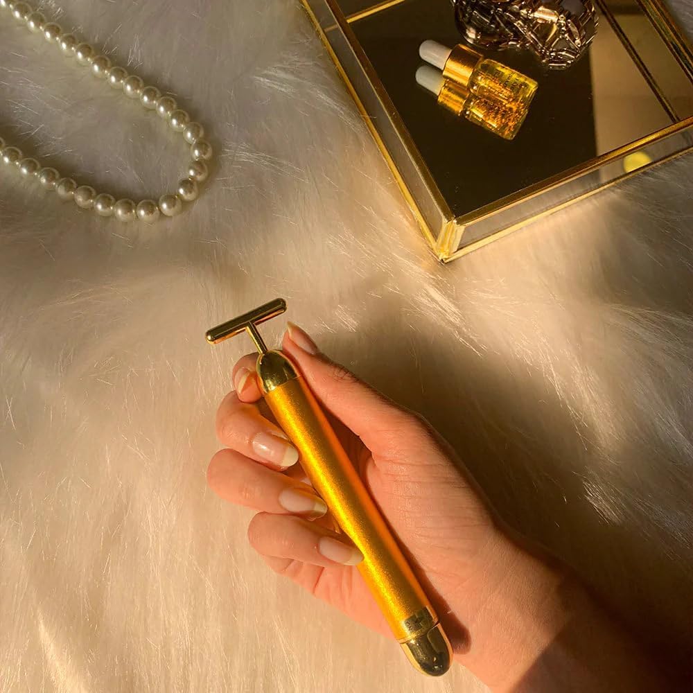 Radiant 24K Face Sculptor™ | Electric Facial Massage Roller