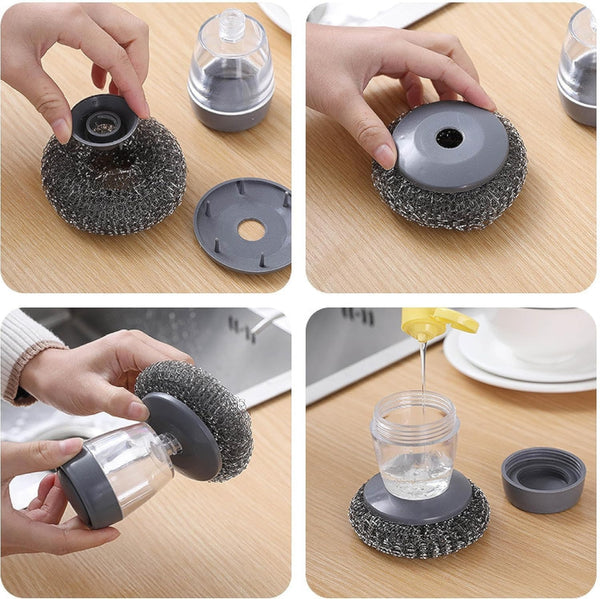 All-in-One Soap-Dispensing Scrub Palm Brush™